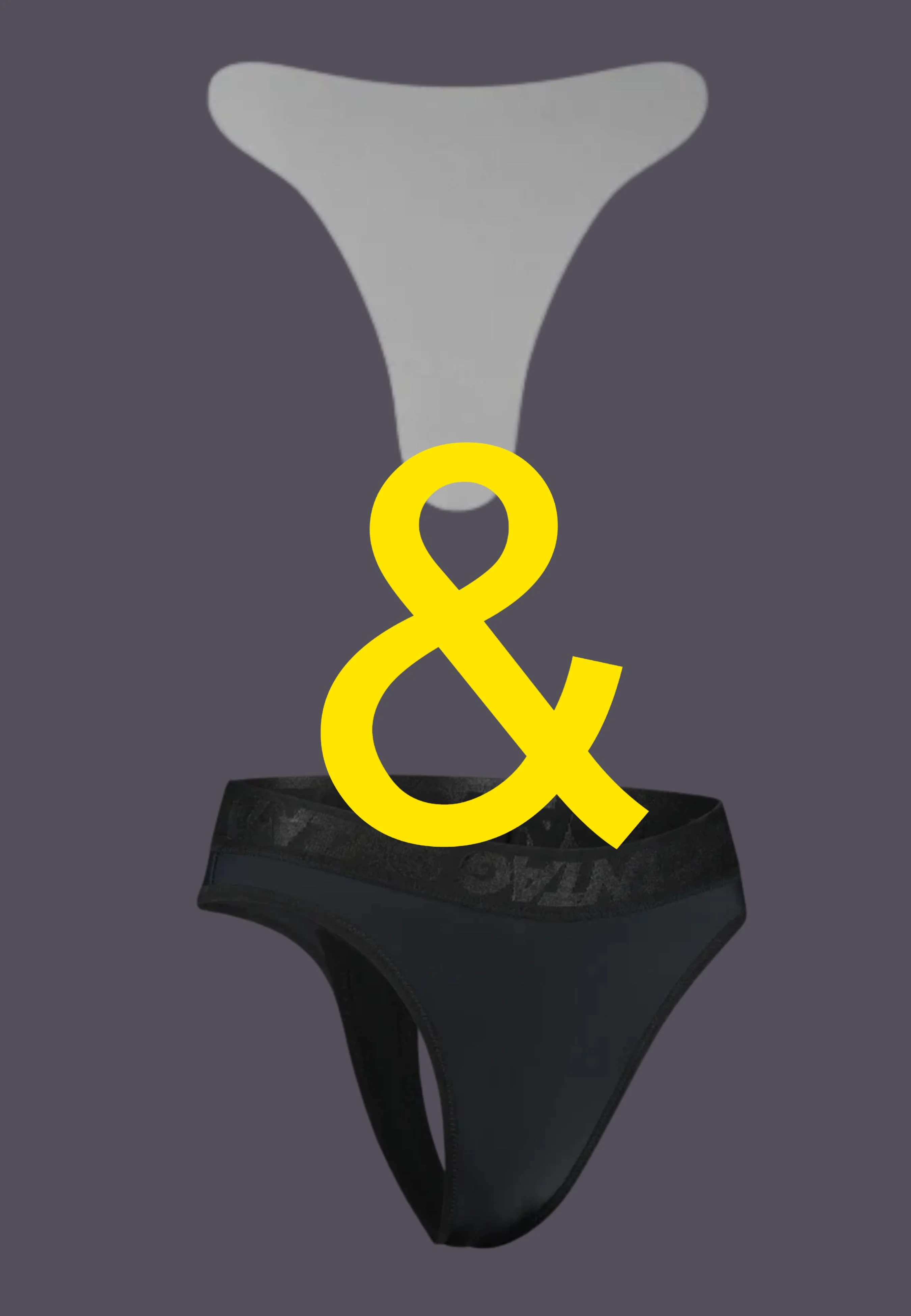 High Waisted Tucking Thong black + Humphider© Thong - BUNDLE